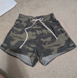 First Love Cotton Camo Shorts